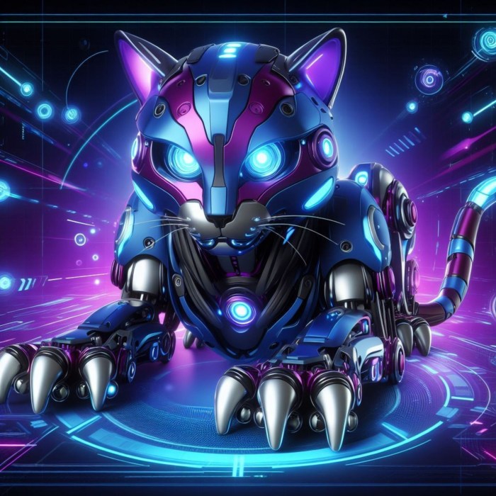 Futuristic Tech Cat Free Stock Photo - Public Domain Pictures